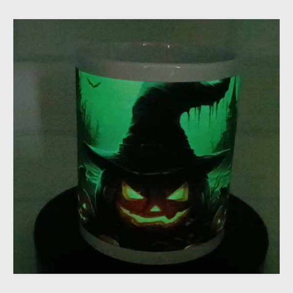 Leucht - Tasse - "Halloween-Edition Pumpkin"